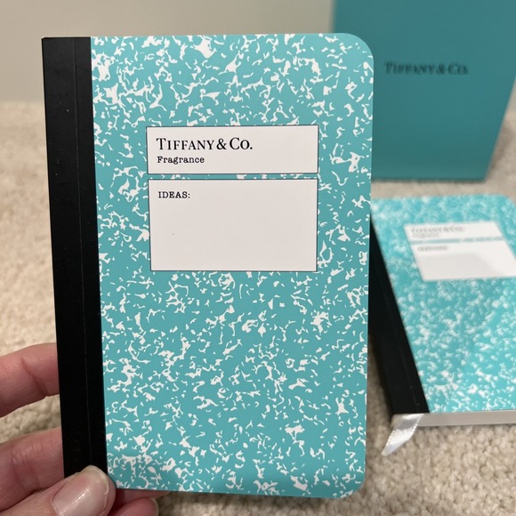 Tiffany & Co. Mini Notebook Set of 3 Case Limited Edition Promo Gift Teal Blue - Picture 2 of 8